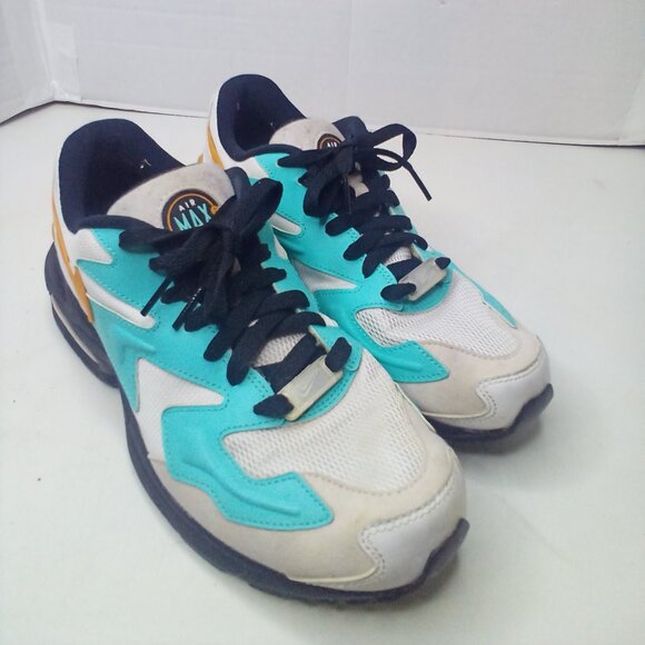 Nike Air Max 2 Women 9 Black Teal White Running Athletic Active - Picture 1 of 14